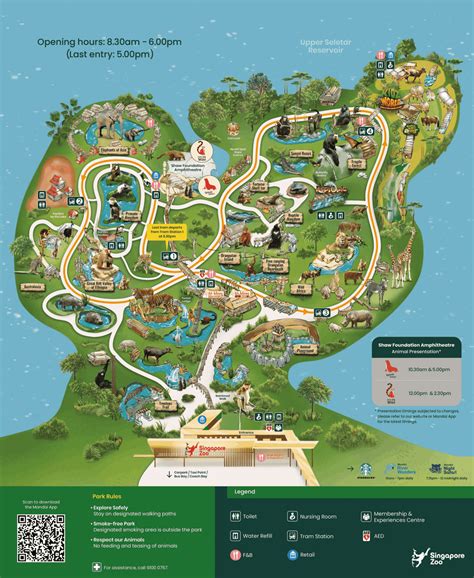 Park Map - Singapore Zoo