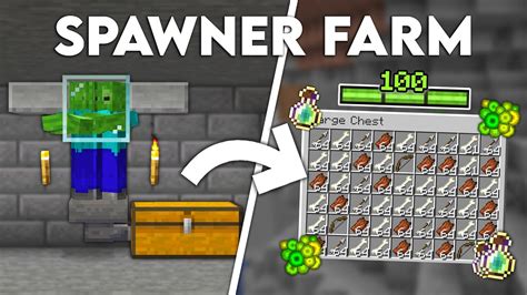 Minecraft Easy Zombie & Skeleton Mob Spawner XP Farm | Tutorial 1.21 ...