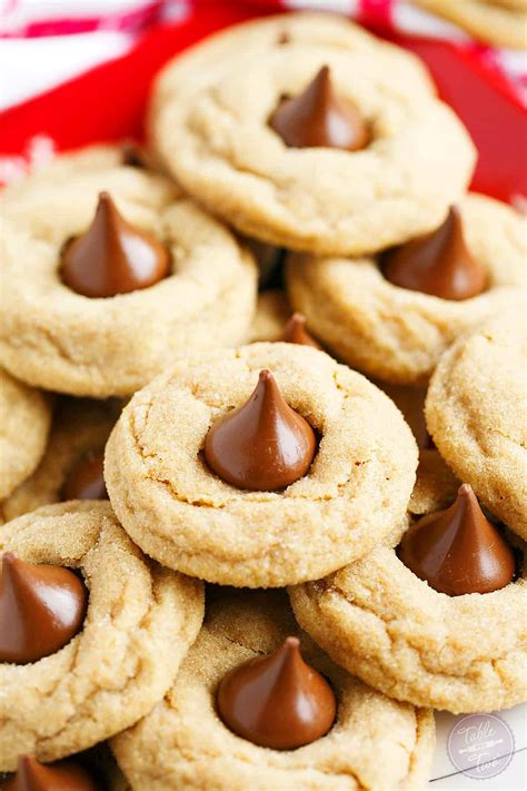 Peanut Butter Blossom Cookies - Table for Two