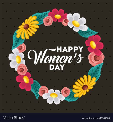 Poster international happy womens day 8 march Vector Image