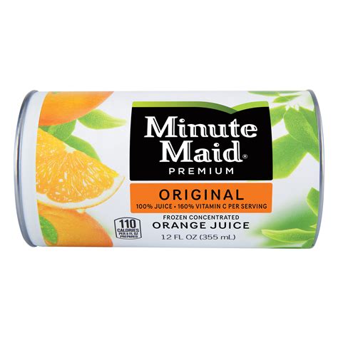 Minute Maid Original Frozen Concentrated Orange Juice, 12.0 FL OZ ...