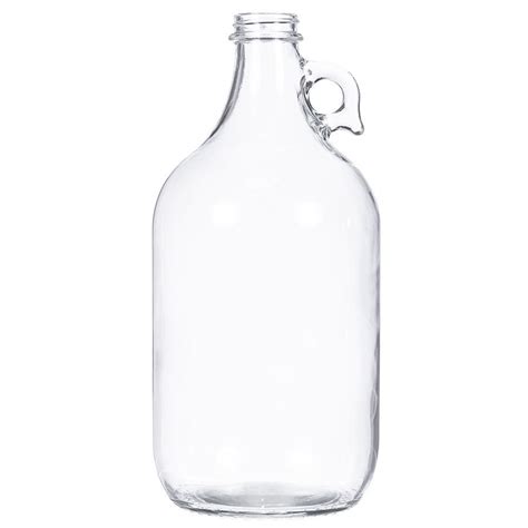 0.5 Gallon Clear Glass Handleware Jug 38-405 Neck Finish, Round Base ...