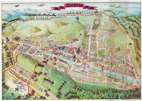 Map of the Week: Sarajevo Survival Map 1992-96