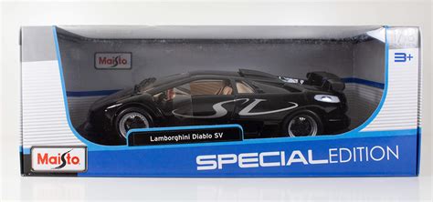 Buy Maisto1:18 Scale Lamborghini Diablo SV Diecast Vehicle, Black and ...