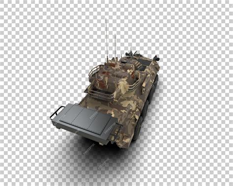 Premium PSD | Armored tank building isolated on background 3d rendering ...