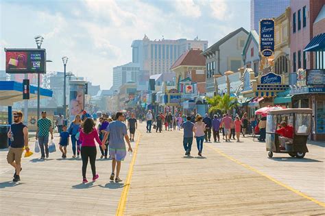 New Jersey Beaches - Boardwalk - Atlantic City Beach and Boardwalk