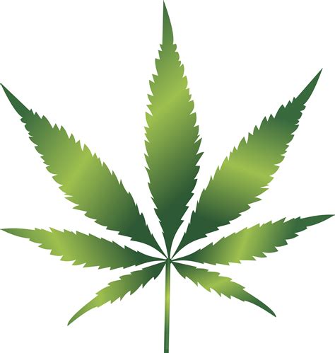 Free Clipart Of A cannabis leaf