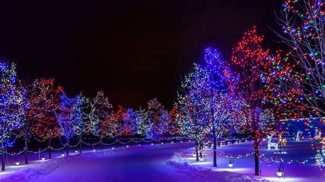 Christmas Lights Snow Wallpapers - Top Free Christmas Lights Snow ...