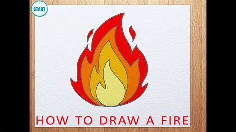 Fire Cartoon Drawing