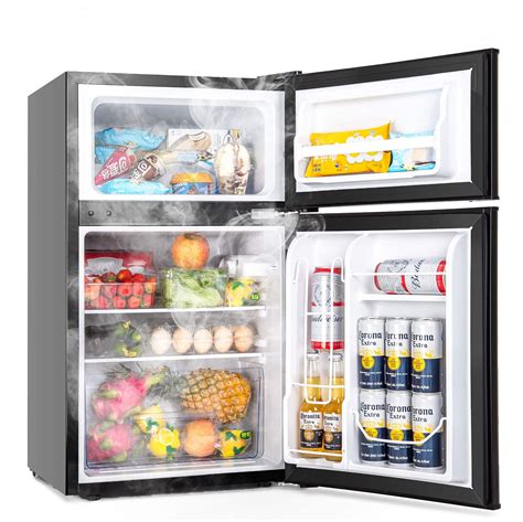 Buy Euhomy Mini Fridge with Freezer, 3.2 Cu.Ft Mini refrigerator with ...