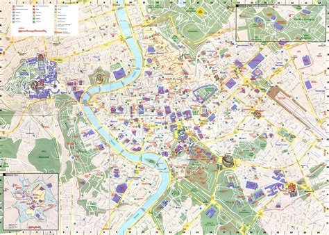 Printable Tourist Map Of Rome