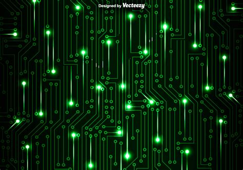 Green Circuit Board Vector Background 116998 Vector Art at Vecteezy