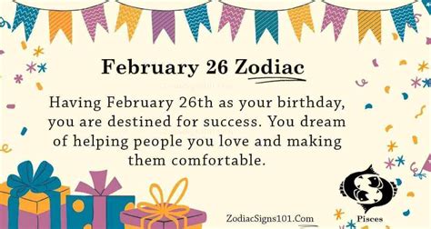 February 26 Zodiac Is Pisces, Birthdays And Horoscope - ZodiacSigns101