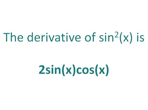 The Derivative of sin^2x? - DerivativeIt