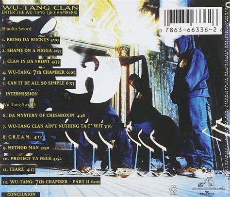 Wu-Tang Clan – Enter the Wu-Tang (36 Chambers) – 1993 – Hip Hop (Back ...