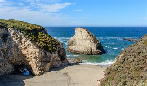 Davenport Cove & Shark Fin Beach in Davenport, CA - California Beaches