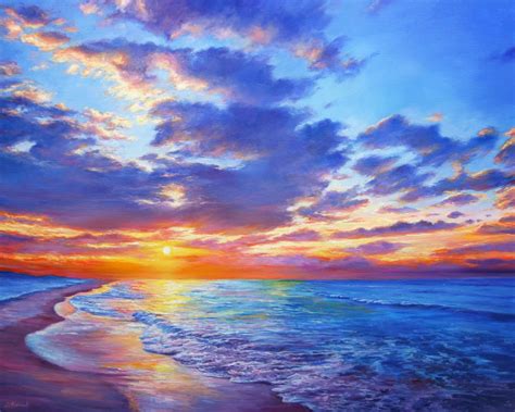 Sunset Dreams - Large Seascape Painting | Artfinder