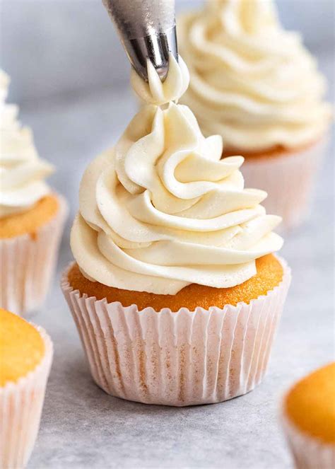 My Secret, Less-Sweet Fluffy Vanilla Frosting | RecipeTin Eats