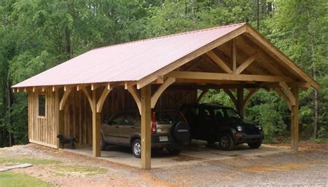 Stunning Wood Pole Barn Carport Free Standing Carports For Sale