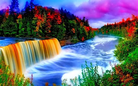 Rainbow Waterfall Wallpapers - Top Free Rainbow Waterfall Backgrounds ...