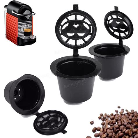 Home Kitchen Refillable Coffee Capsule Cup Reusable Refilling Filter ...