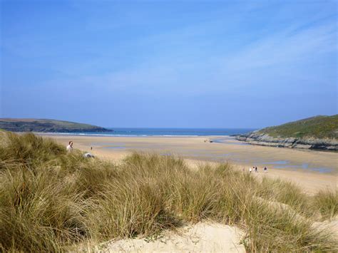 Crantock National Trust Beach, Near Newquay, Cornwall. Beautiful ...