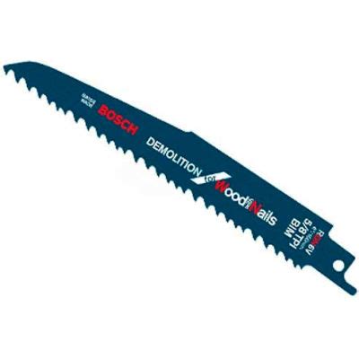 BOSCH® 12" Wood/Demolition Reciprocating Saw Blade, 5/8 TPI, 25-Piece ...