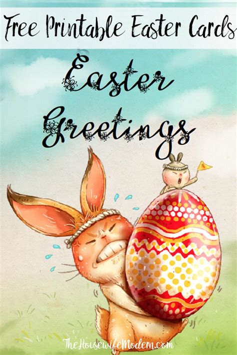 Free Printable Easter Cards: 4 Adorable Designs