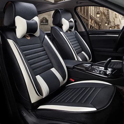 Leather auto universal car seat cover covers for toyota prado 120 150 ...