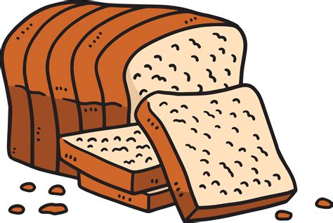 Ramadan Slice Loaf Bread Cartoon Colored Clipart 20201030 Vector Art at ...