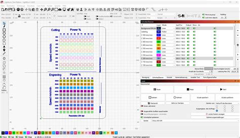 Lightburn Test Pattern Material Test Card Test Grid Laser Cut Laser ...