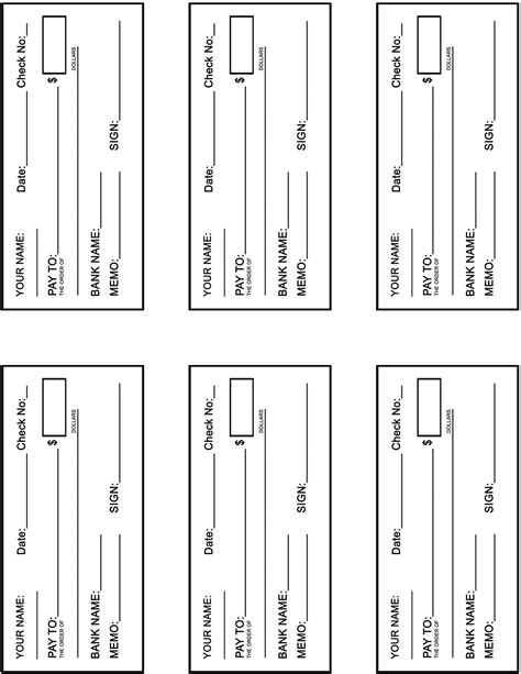 013 Free Printable Checks Template For Business And Remarkable Ideas ...