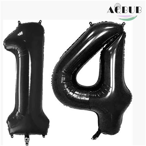 AQUABUBINC 2 Piece Number 14 Balloon Set | Wayfair