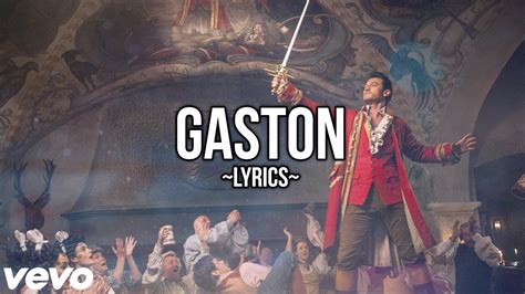 Beauty & The Beast - Gaston (Lyrics) HD - YouTube