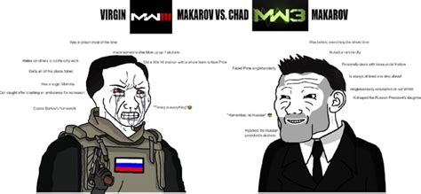 VIRGIN MAKAROW VS, CHAD MAKAROV iackea ne Huss - iFunny