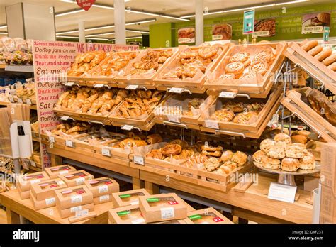 Fresh bakery section, Cooperative Shop, supermarket, Old Street Stock ...