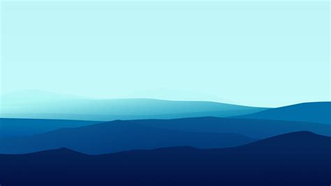 Minimal Blue Mountains HD 5K Wallpapers | HD Wallpapers | ID #21672