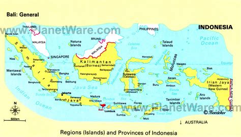 Map of Regions and Provinces of Indonesia | PlanetWare