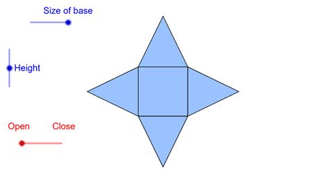 Net of a Pyramid – GeoGebra