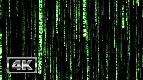 Green Matrix Code Rain 3D - 1 Hour Matrix Theme TV Screensaver and Live ...