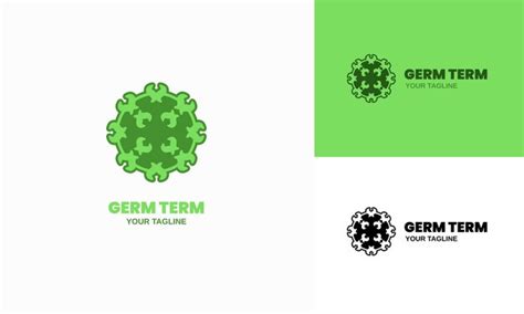 Modèle de conception de logo de germe | Vecteur Premium