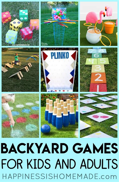 20+ Fun Backyard Games for Kids & Adults - Happiness is Homemade