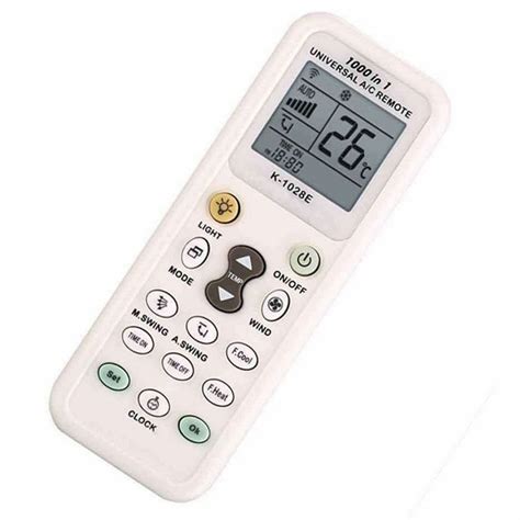 Universal Air Conditioner Remote Control With Light 1028E English ...