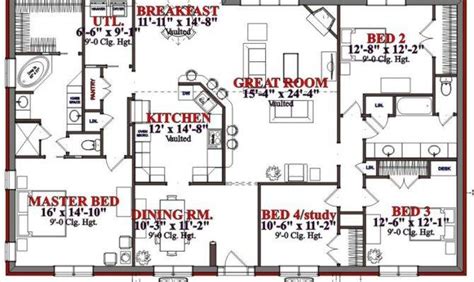 Bedroom House Floor Plans Likewise - JHMRad | #32174