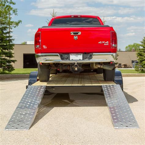 EZ Traction Aluminum Plate End Car Trailer Ramps - 5,000 lb per axle ...