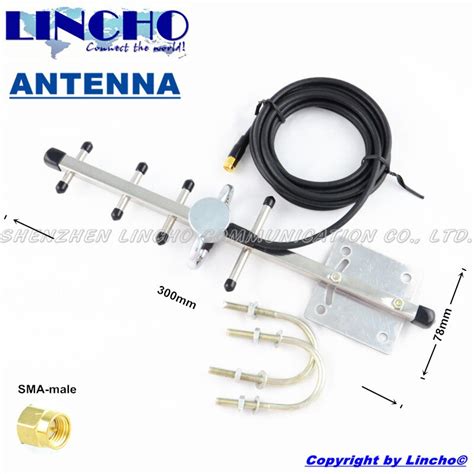 2.4ghz directional wifi outdoor yagi antenna, Stainless Steel 5 ...