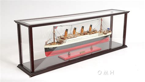 Ocean Liner Cruise Ship Model Display Case for 40" Ships & Boats ...