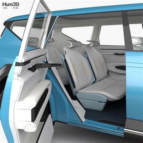 Kia EV9 concept with HQ interior 2022 3D model - Vehicles on Hum3D