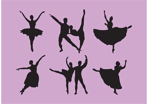 Set of Nutcracker Ballet Dancer Silhouettes 86061 Vector Art at Vecteezy