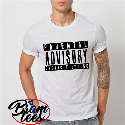 Tshirt Parental Advisory Explicit Lyrics - cheap and comfort - bramtees